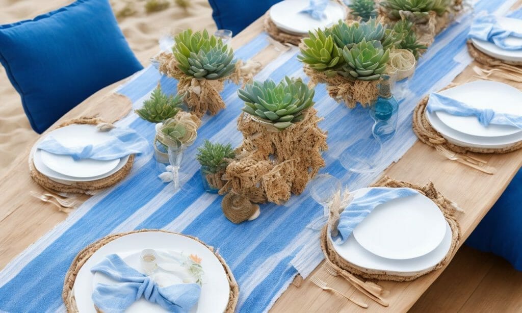 Create a Beachy Table Setting